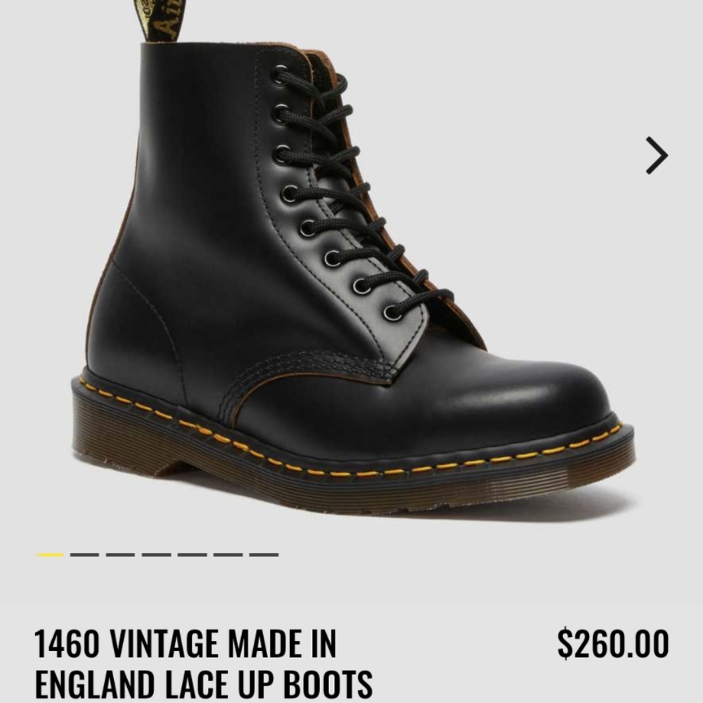 1460 boots MADE IN ENGLAND